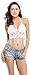 Bellady Women's Fringed Bikini Bra Tassel Crochet Bralette Bikini Tops Vest, White