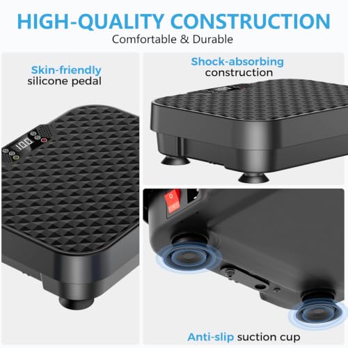Vibration Plate Exercise Machine Vibration Plate for Lymphatic Drainage Weight Loss,Muscle Activation Fat Burner for Women Men