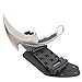 Masalong woodpecker series Fixed Blade Karambits Claw Knife With K Sheath (silver)