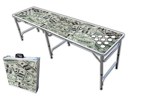 8-Foot Professional Beer Pong Table w/Cup Holes - So Friggin Money Graphic - Thumbnail 7