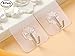 Adhesive Wall Hooks - Clear Transparent PVC Trace-less - Stick on Wall Wood Glass Ceramic Stainless Steel Plastic - Easy to Using and Install Multi-Application Safe High Decorate Versatle