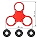 Bostech Hand Fidget Spinner-Perfect for ADHD, Anxiety and Stress Relief-Suitable for Adults and Kids. (Red)