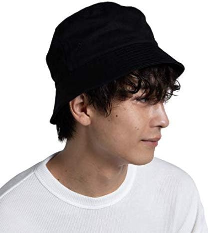 Amazon ウィゴー プレーン バケットハット バケハ 帽子 メンズ F ブラック キャップ 通販