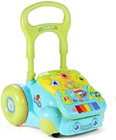 Playhood Rubber Multi-activity musical baby toy cum walker , Multicolour
