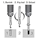 Damaged Screw Remover and Extractor Set by Hitecera - Set of 4 Stripped Screw Removers