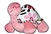 Plush Turtle Stuffed Animal for Girls with Pink Flowers. A Perfect Baby Shower or Get Well Soon Gift - Soft ,Safe, and Cuddly for Kids. For the Crib, Nursery, or Playroom. 12