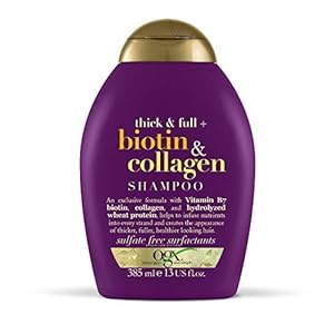 OGX-Biotin-Collagen-Hair-Thickening-Sulfate-Free-Shampoo-385-ml OGX Biotin & Collagen Hair Thickening Shampoo, 385ml