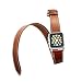 V-MORO Compatible Double Tour Leather Band for 42mm 44mm Apple Watch Band Series 4/3/2/1 Women, iWatch Bracelet Replacement Wristband Strap (42mm, 5.5