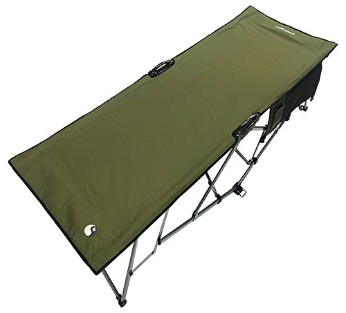 WolfTraders 20000 Patented Deluxe Folding Turbocot, Olive Green