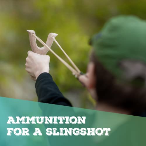 (1,500 Pieces) PGN Biodegradable Clay Slingshot Ammo 3/8" Inch (0.375