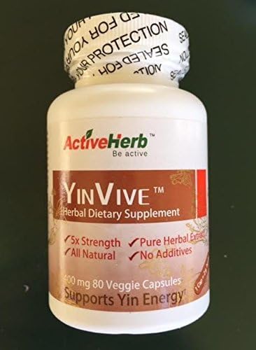 Yinvive Herbal Dietary Supplement 400 Mg 80 Vegicaps by ActiveHerb