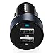 Dual Port USB Car Charger, Fosmon High Speed (2.4A + 1.0A) USB Car Charger for Apple iPhone SE/6S/6 Plus, Galaxy S7/S7 Edge/S6/S5, Note 5, Moto G/X/V, HTC 10/Desire 530/630/8025, LG G5/G4 (Black/Silver)