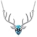 Hen night Elk Necklaces Austrian Crystal Act The Role Ofing is Tasted a Woman's Valentines Gift Antlers Clavicle Chain Necklace Milu Deer