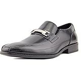 Stacy Adams Wakefield Men W Square Toe Leather Black Loafer