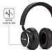 Culture V1 Wireless Noise Canceling Over Ear Headphones with Auto Pause/Play Smart Sensors, Swipe Control, Phone Call Ready, Ambient Mode, aptX Low Latency for TV/PC & Gaming (Black)thumb 2