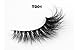 Arison 3D Mink Lashes False Fake Eyelashes Transparent Band Wispy Strips Silk Reusable Handmade Real Long Fur Soft Dramatic Natural Look 1 Pair Package for Women Makeup (TD01)