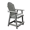 Highwood AD-CHCA2-CGE Hamilton Counter Height Deck Chair, Coastal Teak