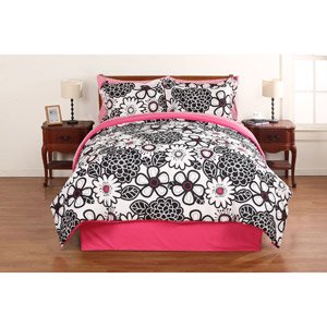Amazon.com: Girl Pink White Black Reversible Floral Flower