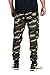 PROGO USA Men's Joggers Sweatpants Basic Fleece Marled Jogger Pant Elastic Waist (X-Large, Camouflage)