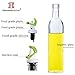 Glass Olive Oil Dispenser, 17oz Oil Pour Bottle with Non-drip Spout and Auto Flip Cap, Vinegar Cruet for Kitchen and Cooking