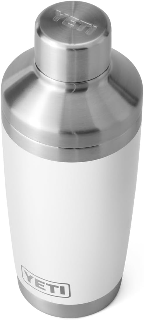 YETI Rambler Cocktail Shaker, Stainless Steel, Vacuum Insulated, White, 20 oz (591 ml)