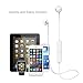 Bluetooth Headphones, Wireless Headset Earphones earbuds for apple iPhone 7, 7Plus,6 6 Plus(White)