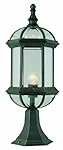 Trans Globe Lighting 4182 BK Outdoor Wentworth 21" Postmount Lantern, Black