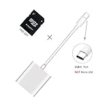 Fixget USB C SD Card Camera Reader, USB C Trail Game Camera Card Viewer Reader for Android Phone & Tablet (with Type-C and OTG Function)