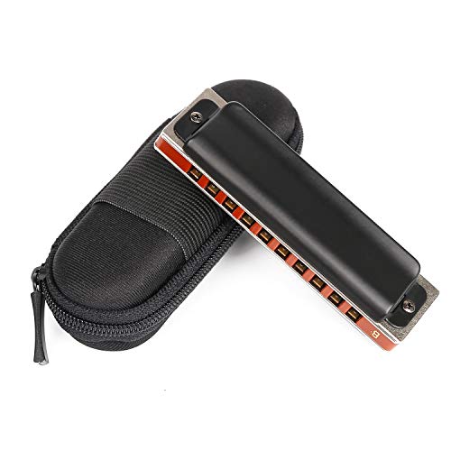 image for Anwenk Harmonica Key of Bb 10 Hole 20 Tone Diatonic Blues Harmonica Bb
