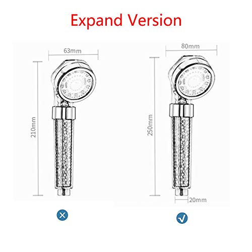 Nosame® Led Shower Head, Filter Filtration High Pressure Water Saving 7