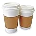 1InTheOffice Corrugated Coffee Cup Sleeves For 10oz 12oz 16 oz (50 Pack)
