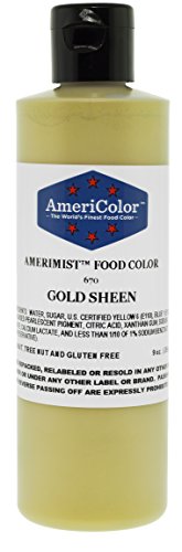 AmeriColor Amerimist Airbrush Color 9 Ounce, Gold Metallic Sheen
