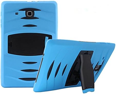 Iusun Heavy Duty Hybrid Military Armor Stand Case Protective Shell Cover For Samsung Galaxy Tab E 9.6 SM-T560 (Blue)