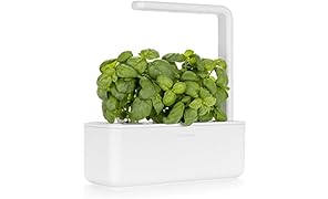 Click & Grow Smart Garden 3 Indoor Gardening Kit (Includes Basil Capsules), White