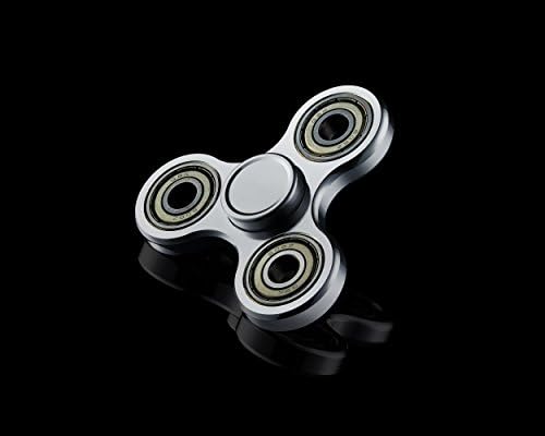 SMRT Aluminum SILVER Tri spinner Fidget Toy ADHD Autism Hyrbid Ceramic bearing