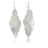 One Pair Unique Bohemia Nine Leaves Long Fashion Dangle Earrings For Girls