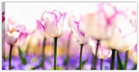 Quadri L C Italia Tulipani Rosa Quadro Moderno Con Fiori 90 X 45 Per Soggiorno Camera Da Letto Cucina Ufficio Stampa Su Tela Canvas Da Parete Amazon It Casa E Cucina