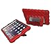 Apple iPad mini iPad mini Retina iPad mini 3 Hideaway with Stand Red Gumdrop Cases Silicone Rugged Shock Absorbing Protective Dual Layer Cover Case