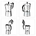 Decdeal 3-12 Cup Stovetop Espresso Maker Aluminum Coffee Stovetop Maker Mocha Pot for Use on Gas or Electric Stove