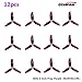 12pcs Gemfan 4052 4 inch 3-Blade Propellers Props Triblade CW CCW Propeller for 2205 2206 2207 Brushless Motor and 160 180 210 220 230 260 FPV Drone Racing Quadcopter Frame Kit by Crazepony (Purple)