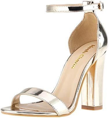 Women's Strappy Chunky Block Sandals Ankle Strap Open Toe High Heel for Dress Wedding Party Evening Office Shoes Sandals