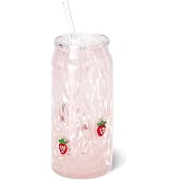 Swig Life Reusable Straw Set with Cleaning Brush, Strawberry Shortcake | Reusable Straw Set - Cleaning Brush Included - Stainless Steel Drinking Straws - Eco Friendly Cup Accessory