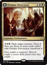 Profane Procession // Tomb of the Dusk Rose - Rivals of Ixalan