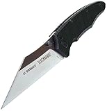 BLACKHAWK! Be-Wharned Folding Knife - Plain Edge Satin Blade