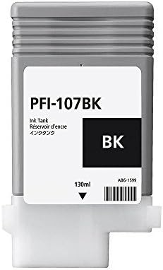 Toner Spot Remanufactured Ink Cartridge Replacement for Canon PFI-107Bk 6705B001 - Black