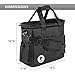 Top Dog Pet Gear Black Dog Travel Bag for Supplies - Includes Travel Bag, Travel Dog Bowls, Food Storage - Airline Approved Dog Bags for Traveling - Dog Travel Accessories for Camping, Beach