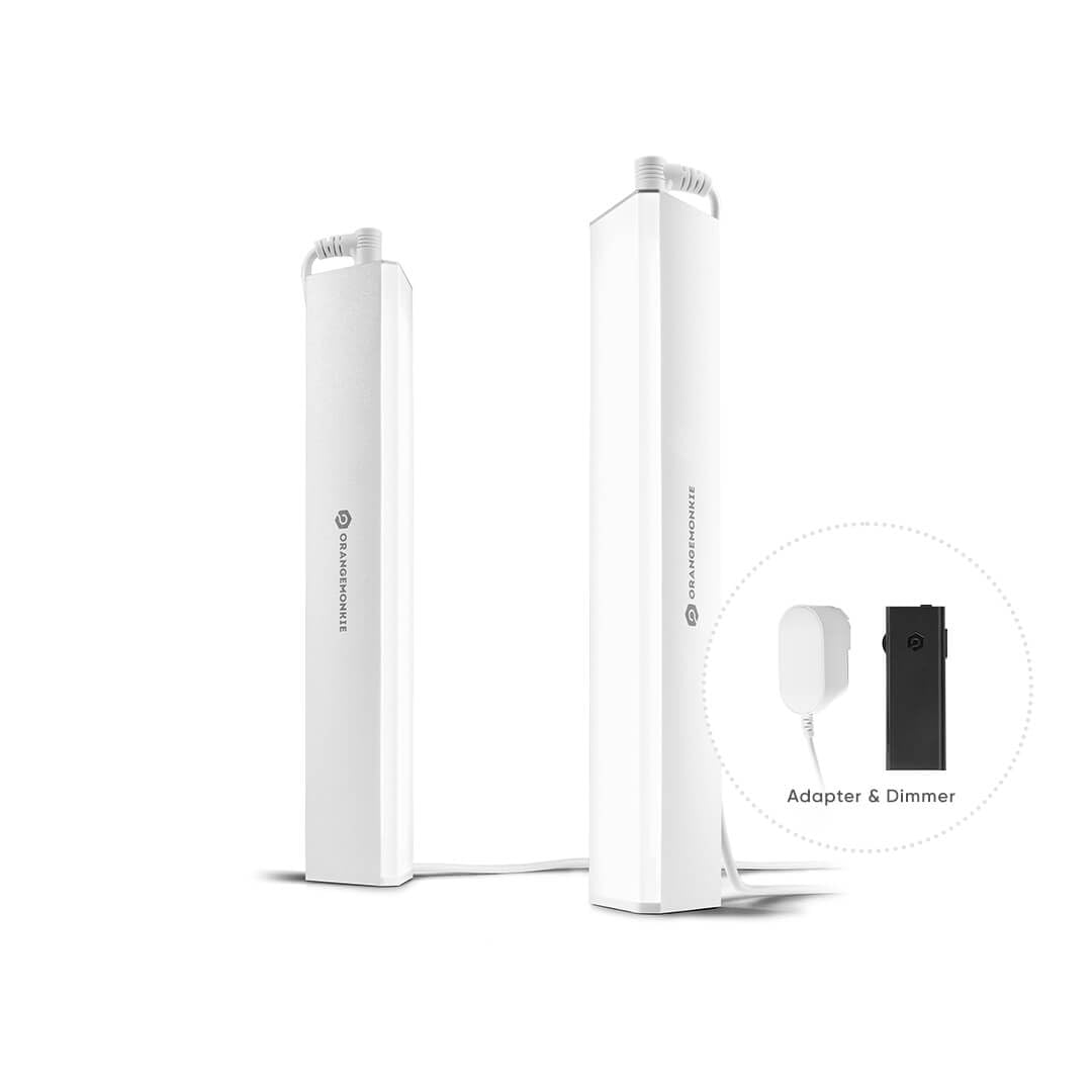 Halo Bars Standalone Kit (Magnetic Structure Light Stand with Power Supply, Dimmable Extra LED Lightning Bars for Any Photo Studio Box) by ORANGEMONKIE