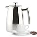 Café Stal HFD-16 Belmont 16 Cup Double Walled Cafetiere Coffee Maker, Mirror Finish, 2 Litre
