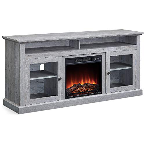 BELLEZE 60" Entertainment Center TV Stand Console with Shelves for TVs