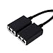 JahyShow HDMI Extender Over RJ45 CAT5e CAT6 LAN Ethernet Network Balun Adapter Repeater Up to 100ft 1080P HDMI Cable, 30M Sender + Receiver, 2 Ports RJ45